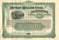 Devlin-Miller Coal Co. - $1,000 Bond (Uncanceled)